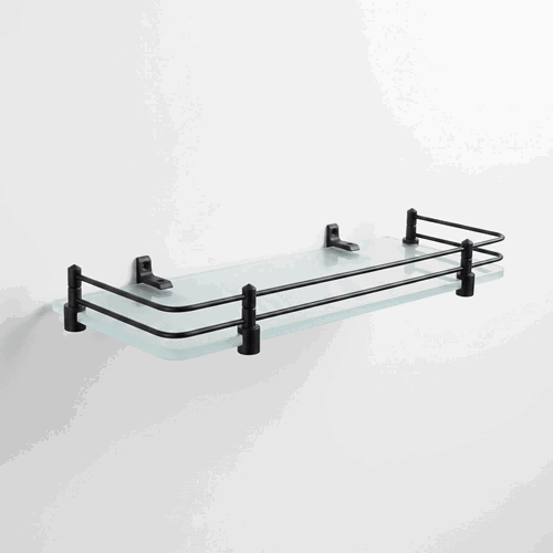 Glass Shelf Black